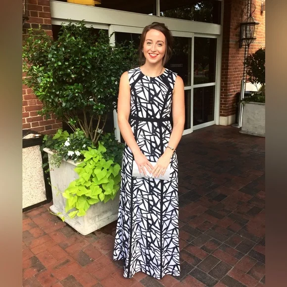 BCBG Dresses Bcbg Black And White Gown Poshmark